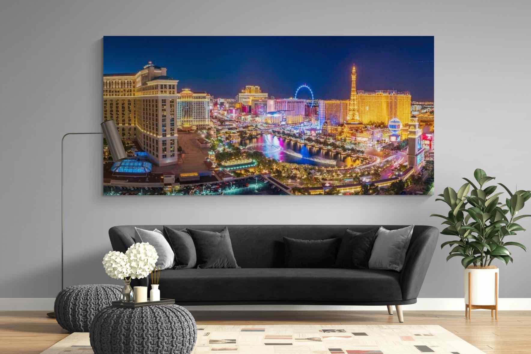Las Vegas-Wall_Art-270 x 130cm-Mounted Canvas-No Frame-Pixalot
