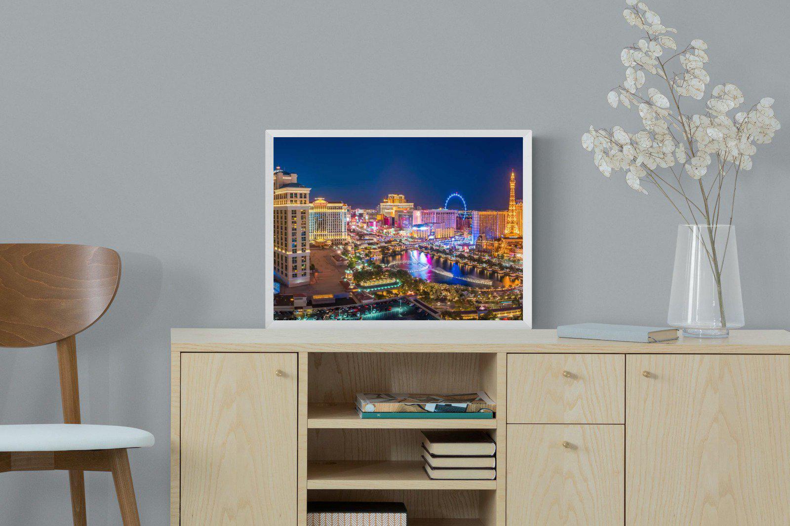 Las Vegas-Wall_Art-60 x 45cm-Mounted Canvas-White-Pixalot