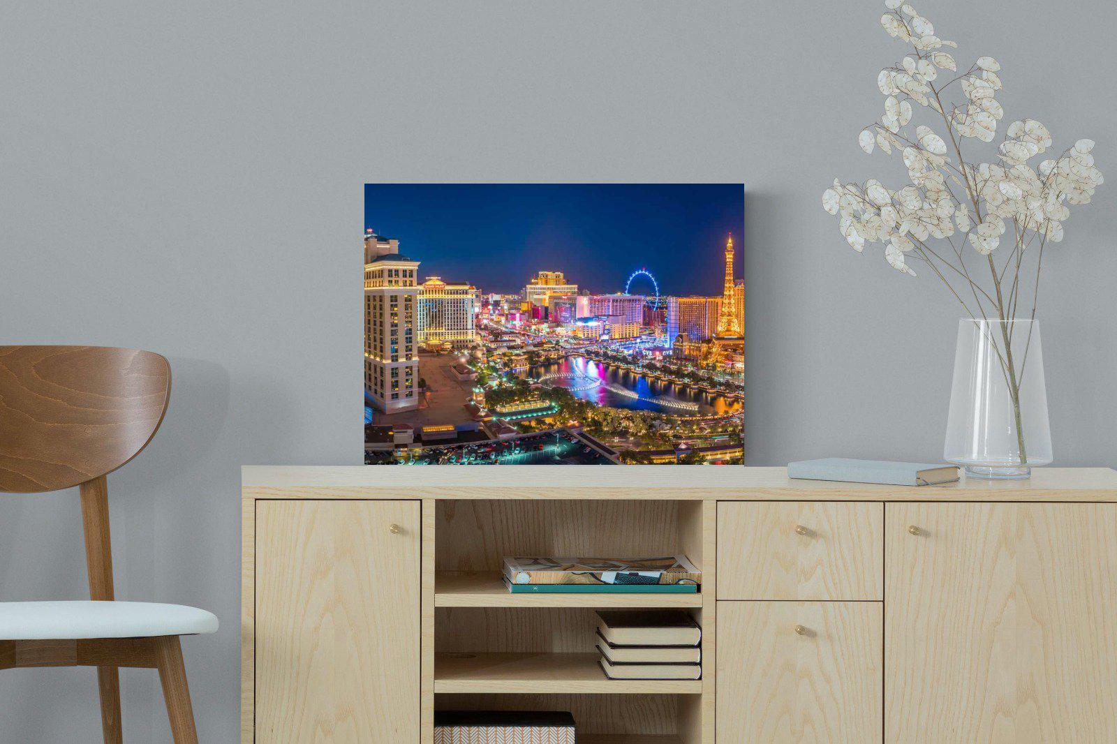 Las Vegas-Wall_Art-60 x 45cm-Mounted Canvas-No Frame-Pixalot
