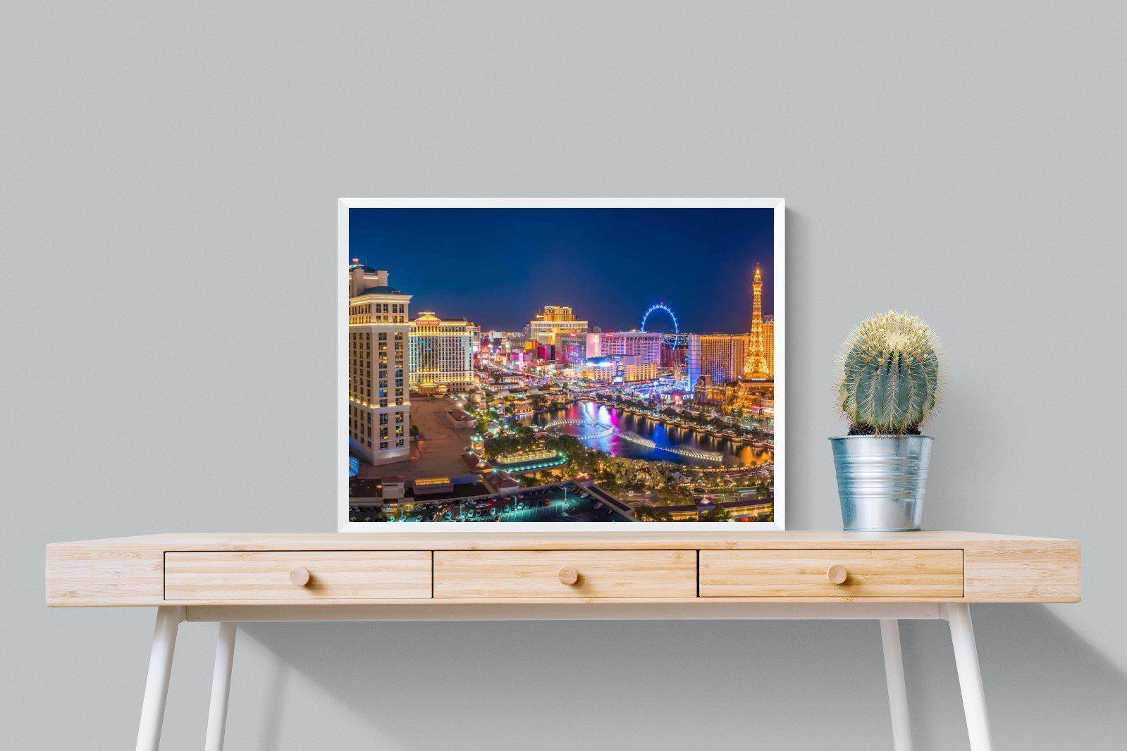 Las Vegas-Wall_Art-80 x 60cm-Mounted Canvas-White-Pixalot