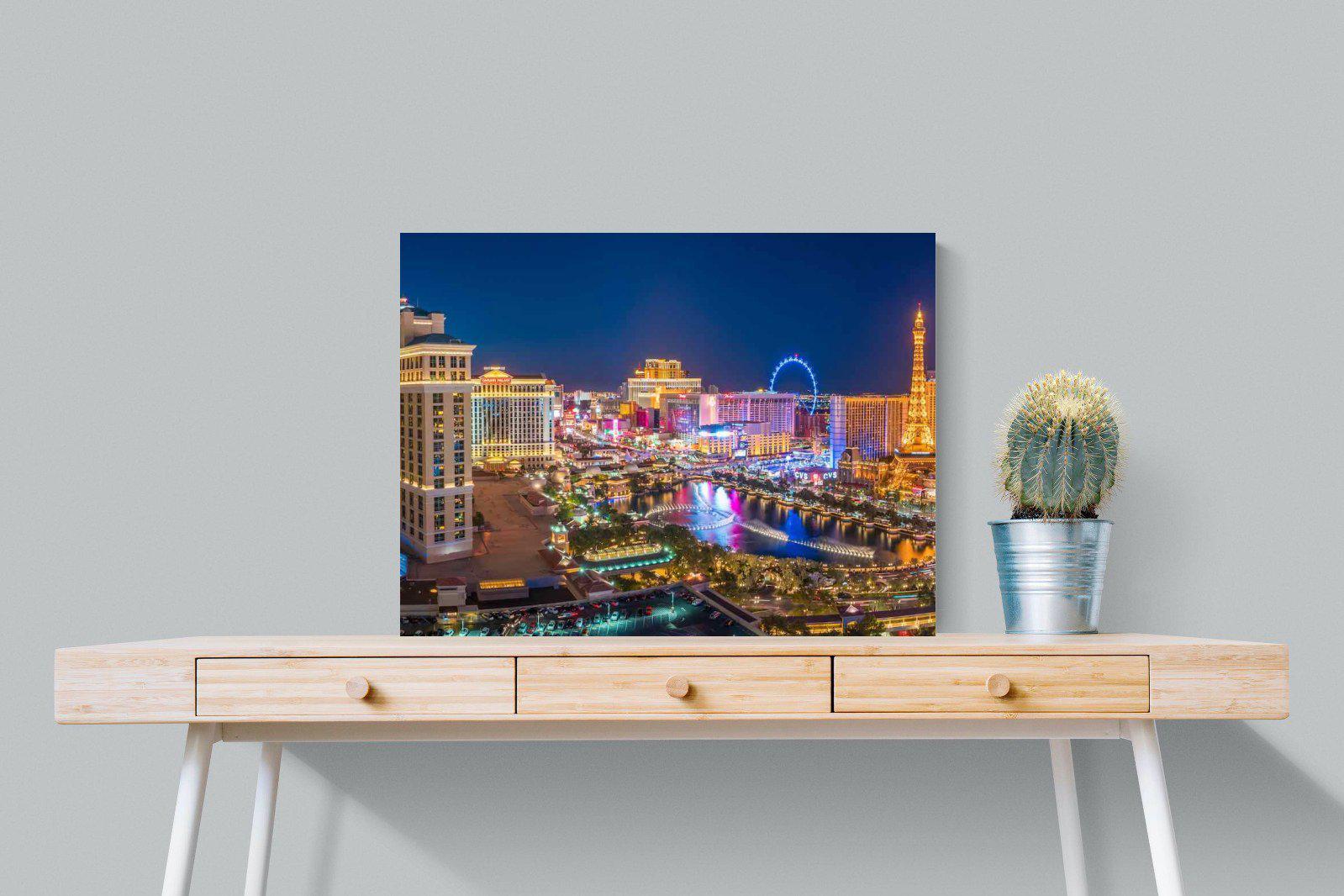 Las Vegas-Wall_Art-80 x 60cm-Mounted Canvas-No Frame-Pixalot