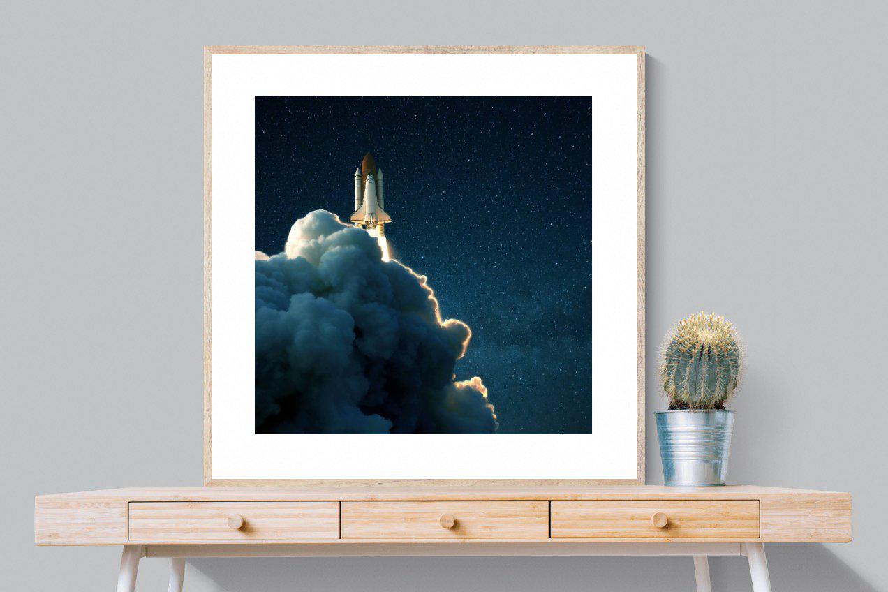 Launch-Wall_Art-100 x 100cm-Framed Print-Wood-Pixalot
