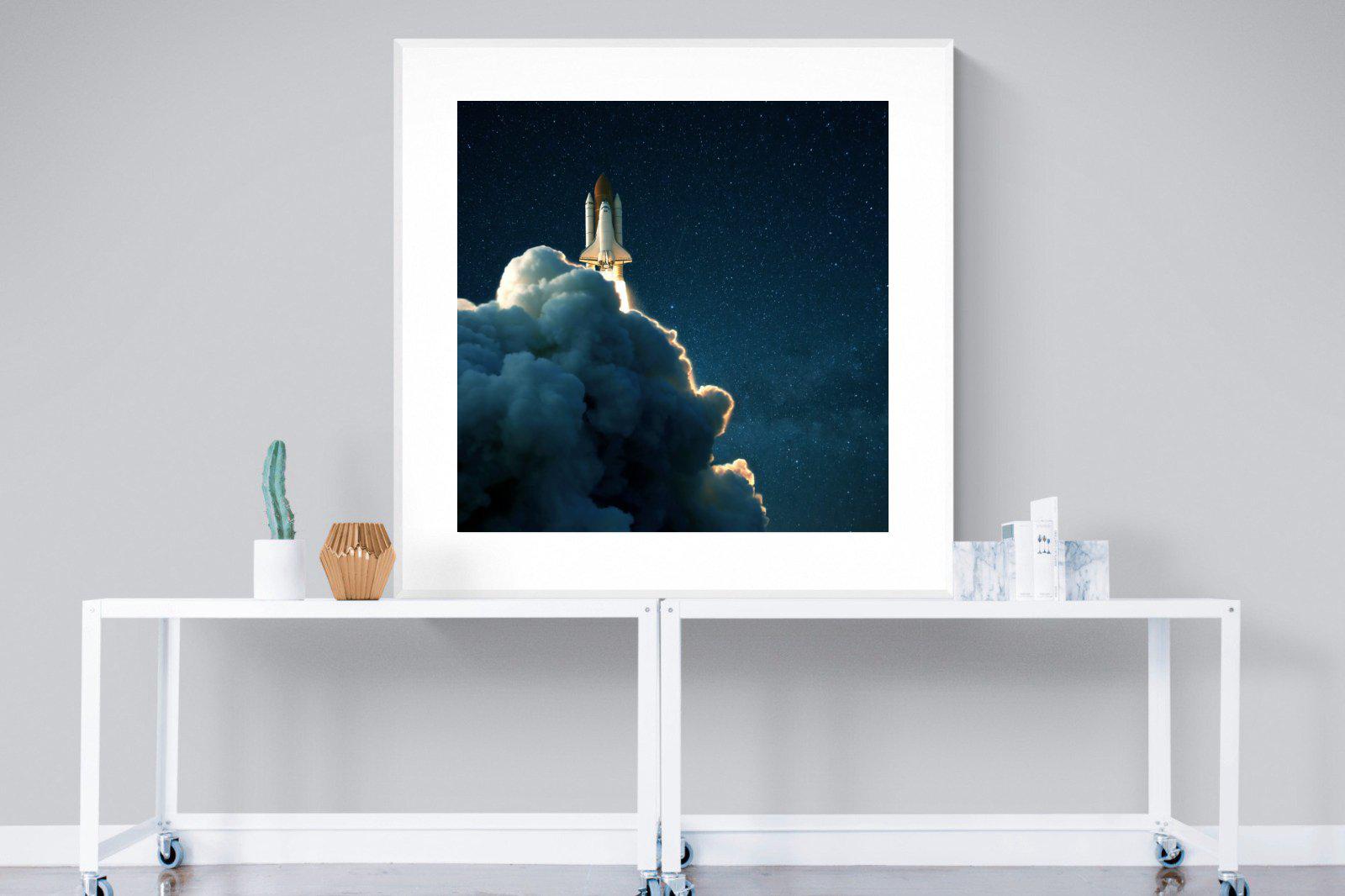 Launch-Wall_Art-120 x 120cm-Framed Print-White-Pixalot