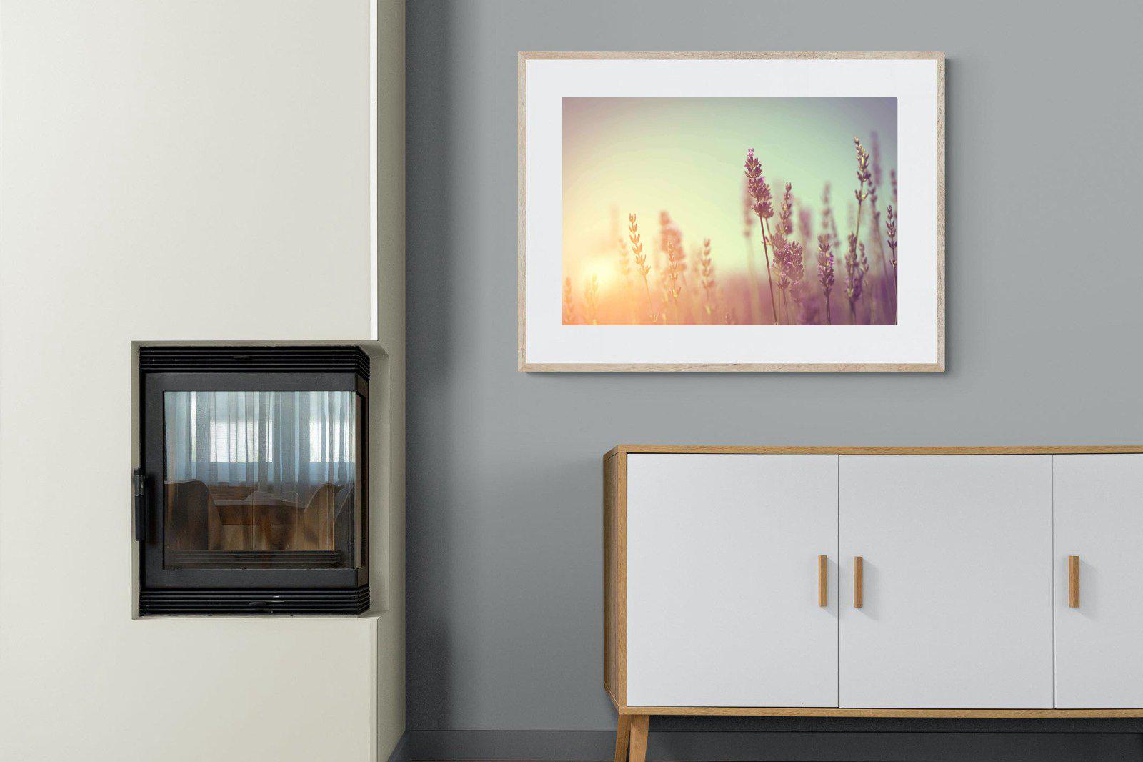 Lavender-Wall_Art-100 x 75cm-Framed Print-Wood-Pixalot