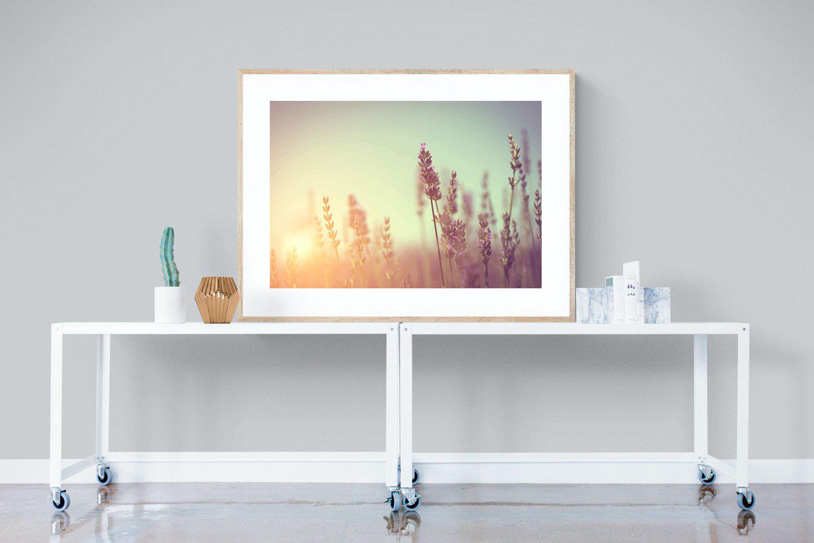 Lavender-Wall_Art-120 x 90cm-Framed Print-Wood-Pixalot