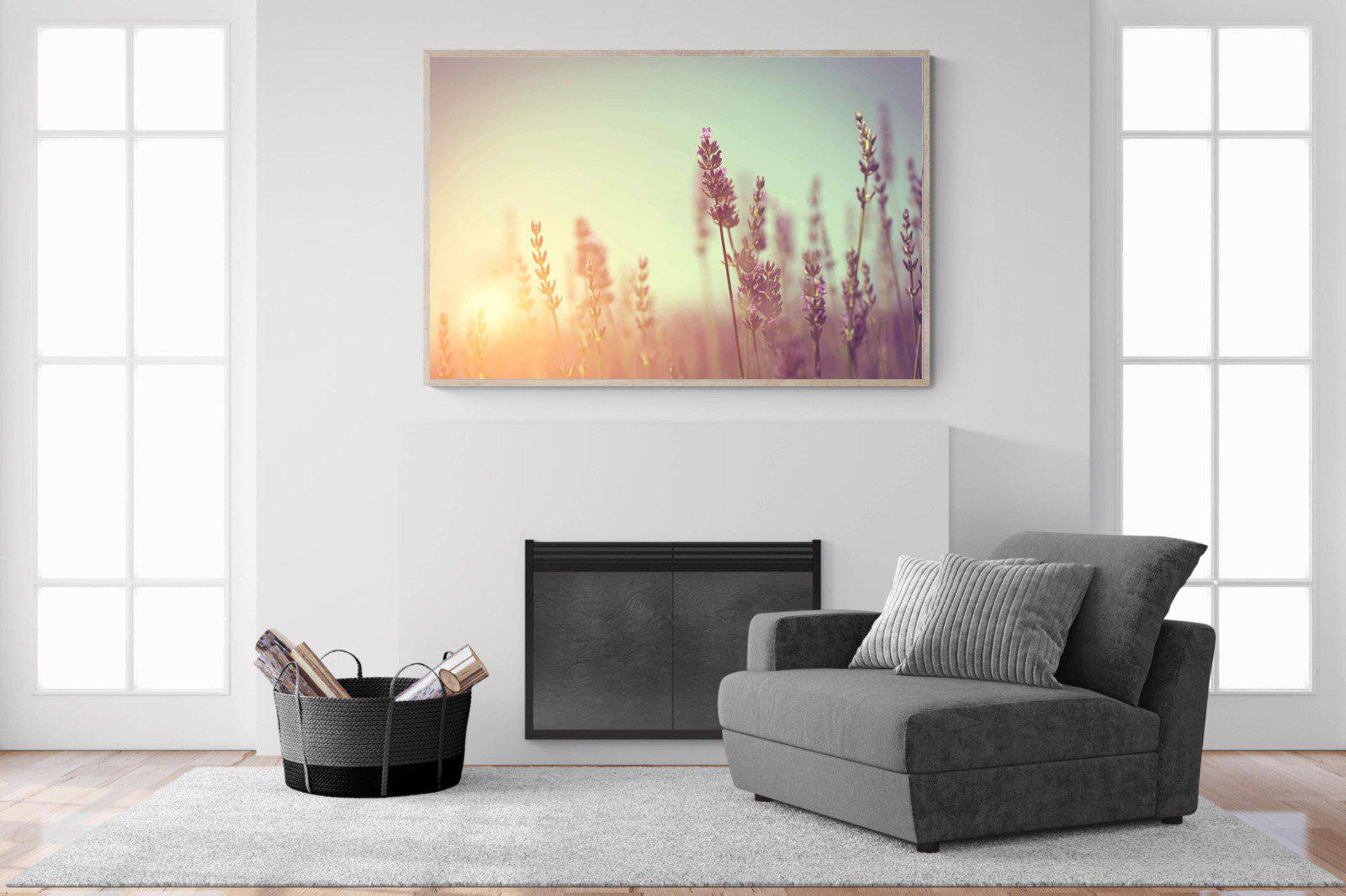 Lavender-Wall_Art-150 x 100cm-Mounted Canvas-Wood-Pixalot