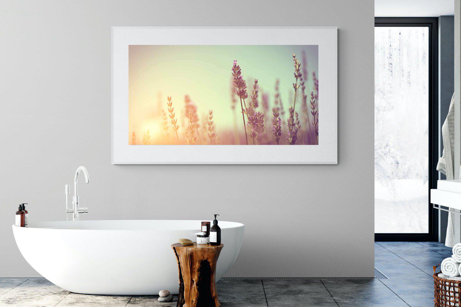 Lavender-Wall_Art-180 x 110cm-Framed Print-White-Pixalot