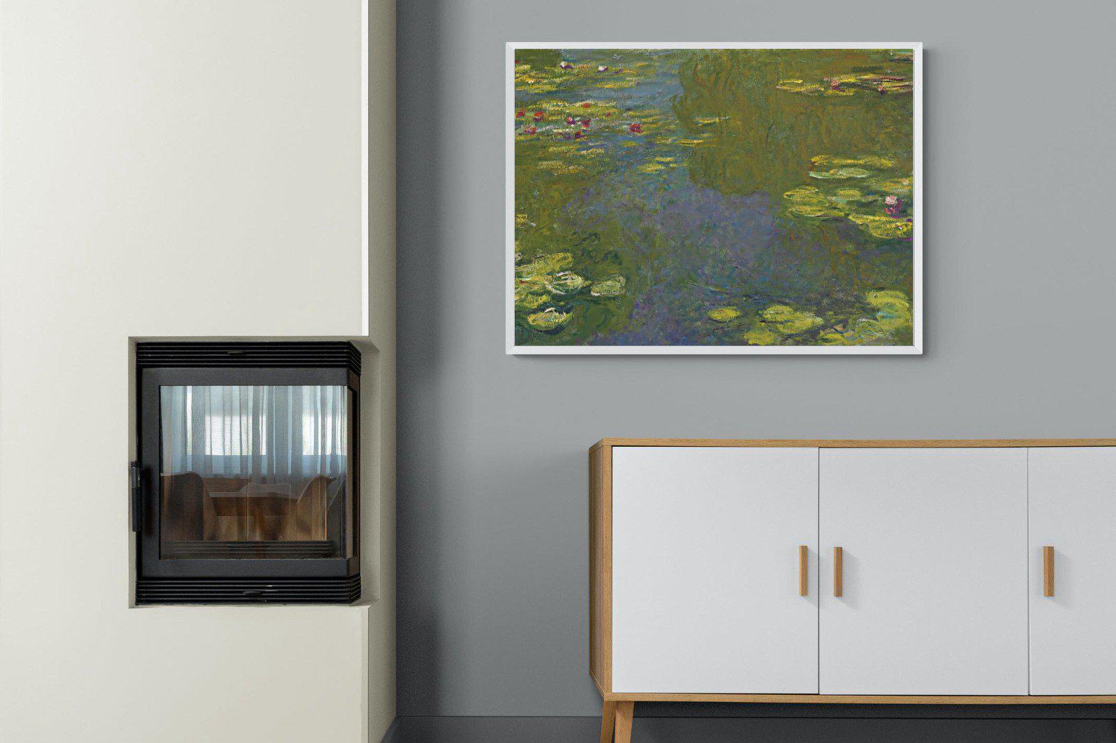 Le Bassin Aux Nymphéas-Wall_Art-100 x 75cm-Mounted Canvas-White-Pixalot