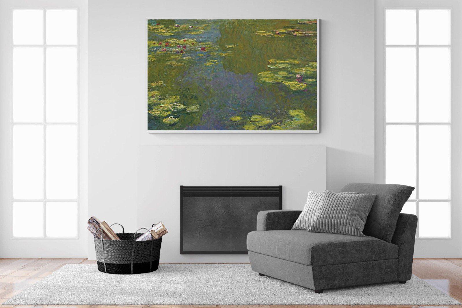 Le Bassin Aux Nymphéas-Wall_Art-150 x 100cm-Mounted Canvas-White-Pixalot