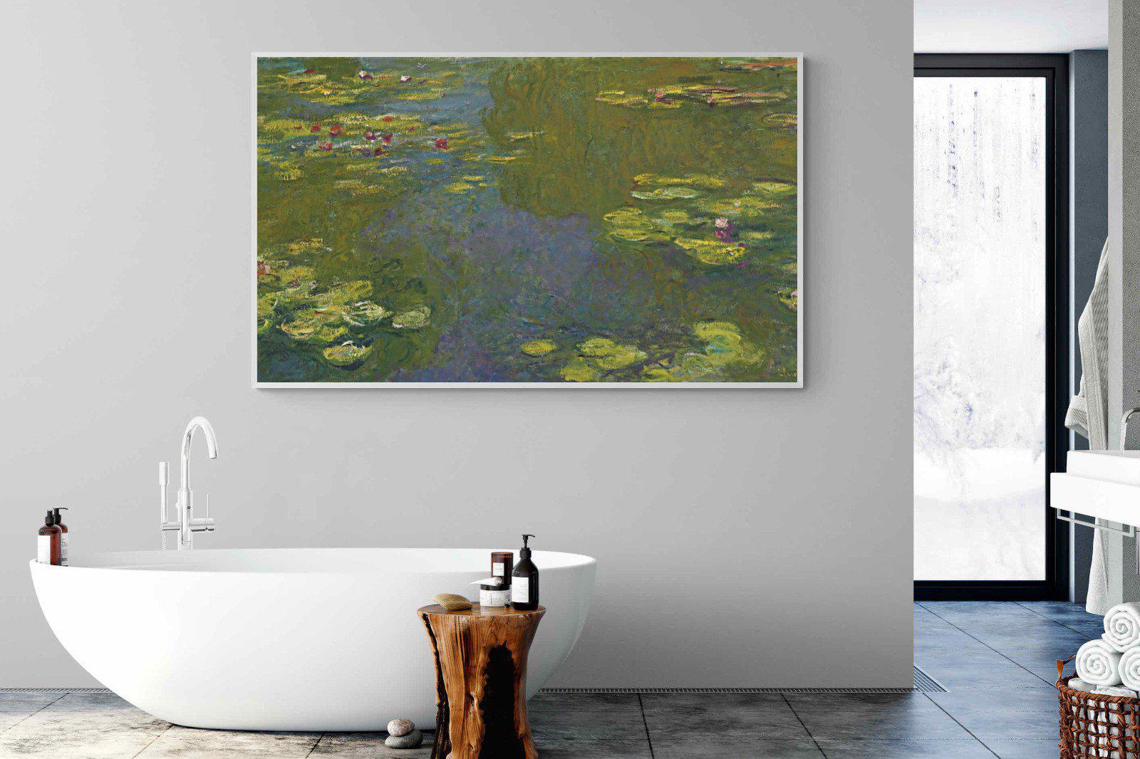 Le Bassin Aux Nymphéas-Wall_Art-180 x 110cm-Mounted Canvas-White-Pixalot