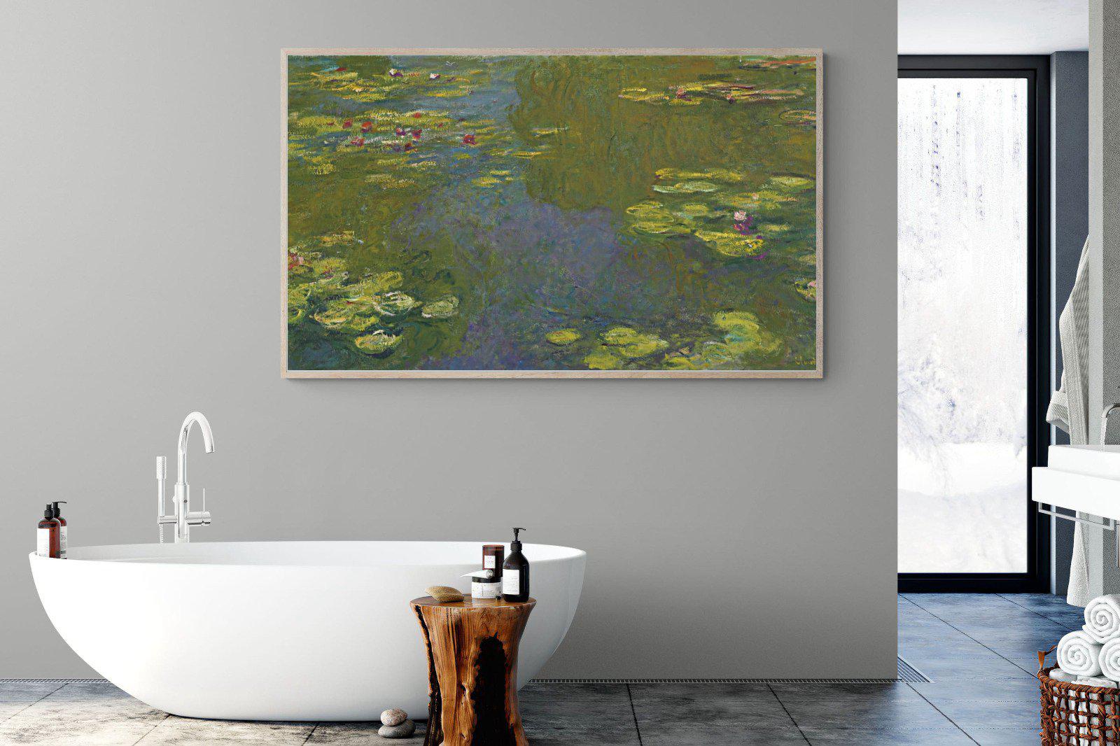 Le Bassin Aux Nymphéas-Wall_Art-180 x 110cm-Mounted Canvas-Wood-Pixalot