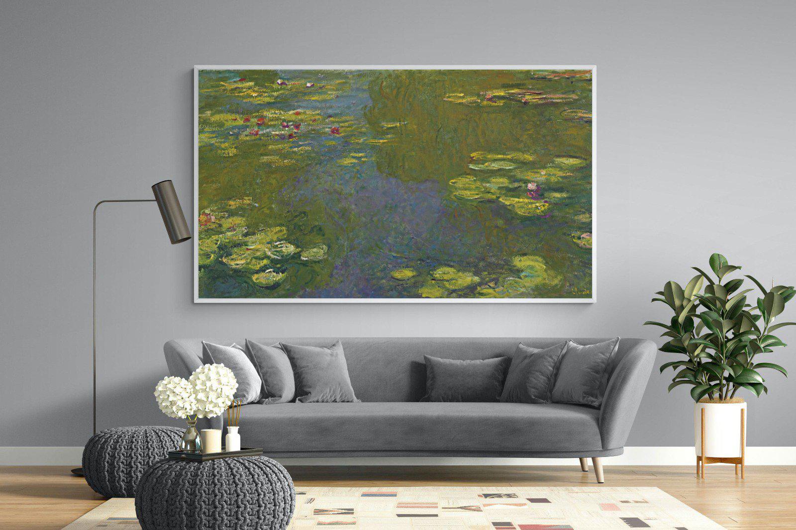 Le Bassin Aux Nymphéas-Wall_Art-220 x 130cm-Mounted Canvas-White-Pixalot