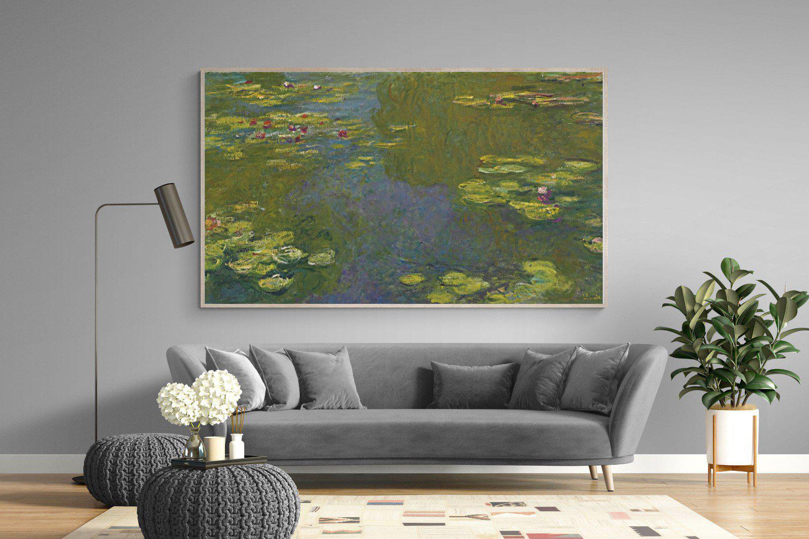 Le Bassin Aux Nymphéas-Wall_Art-220 x 130cm-Mounted Canvas-Wood-Pixalot