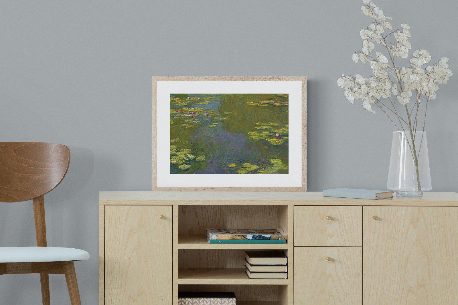 Le Bassin Aux Nymphéas-Wall_Art-60 x 45cm-Framed Print-Wood-Pixalot