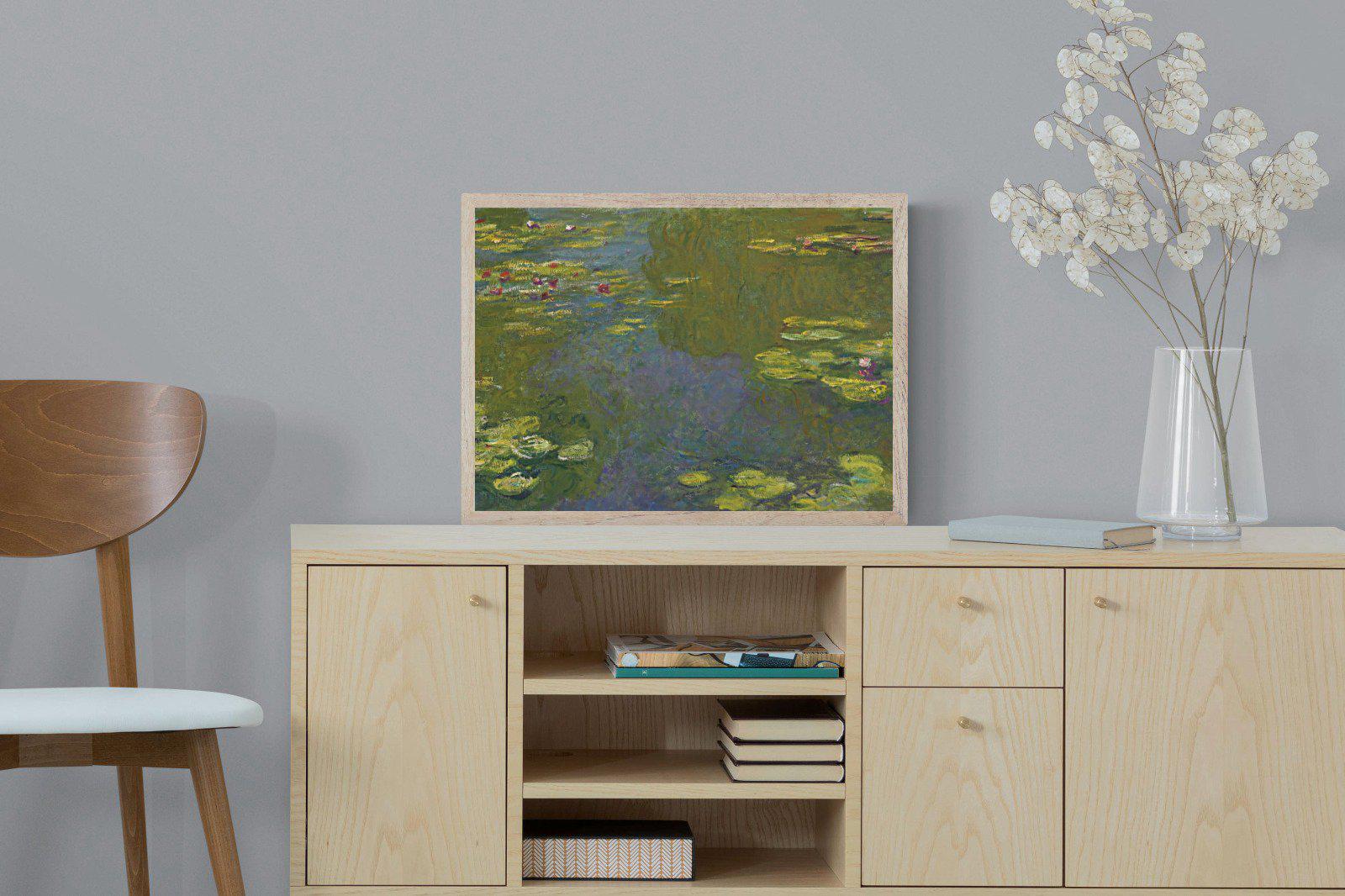 Le Bassin Aux Nymphéas-Wall_Art-60 x 45cm-Mounted Canvas-Wood-Pixalot