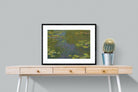 Le Bassin Aux Nymphéas-Wall_Art-80 x 60cm-Framed Print-Black-Pixalot