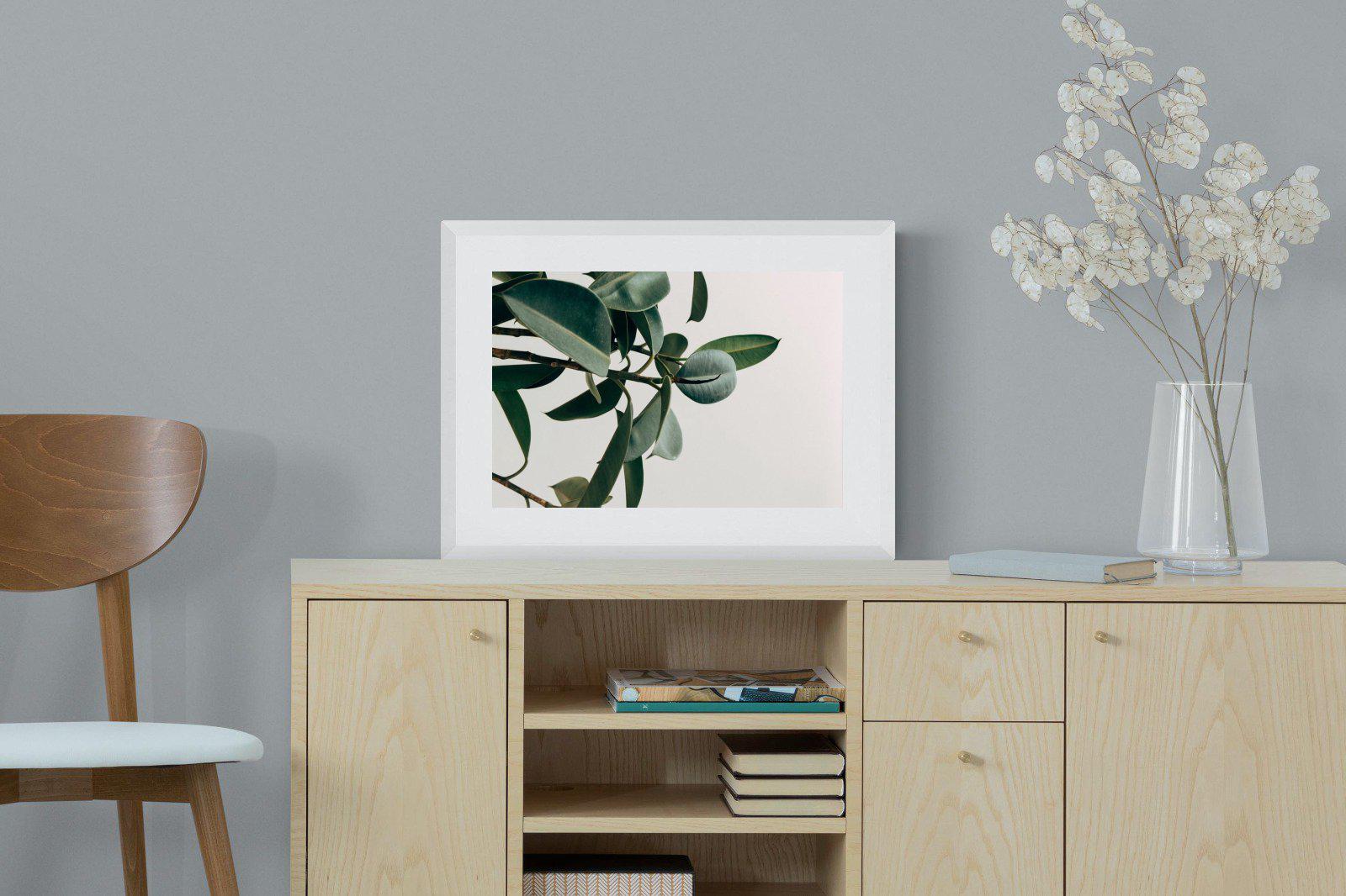 Leaf It Be-Wall_Art-60 x 45cm-Framed Print-White-Pixalot