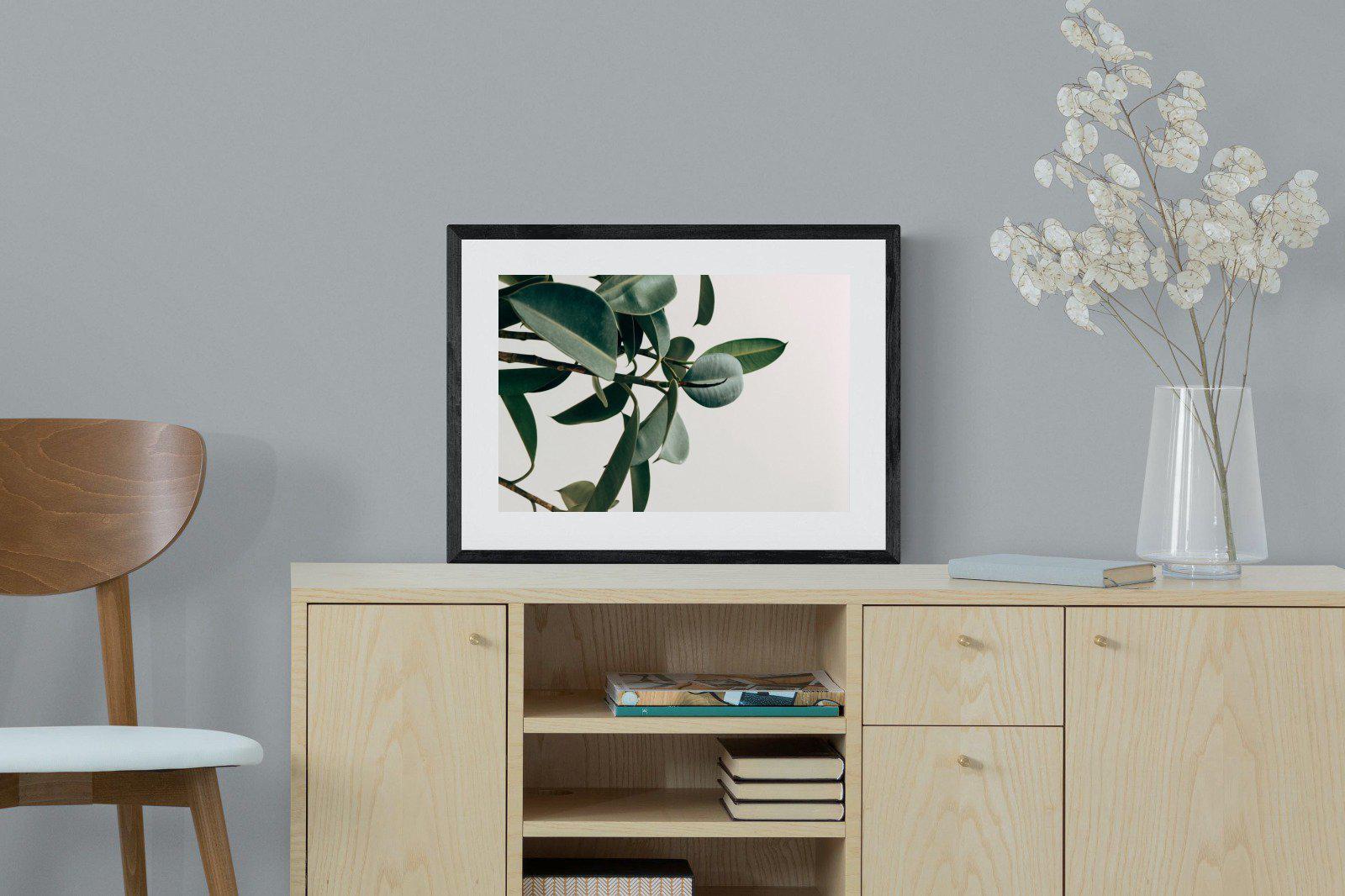 Leaf It Be-Wall_Art-60 x 45cm-Framed Print-Black-Pixalot