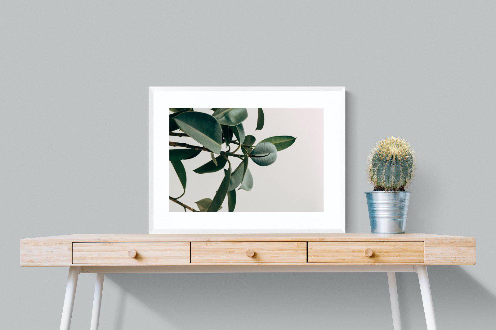 Leaf It Be-Wall_Art-80 x 60cm-Framed Print-White-Pixalot