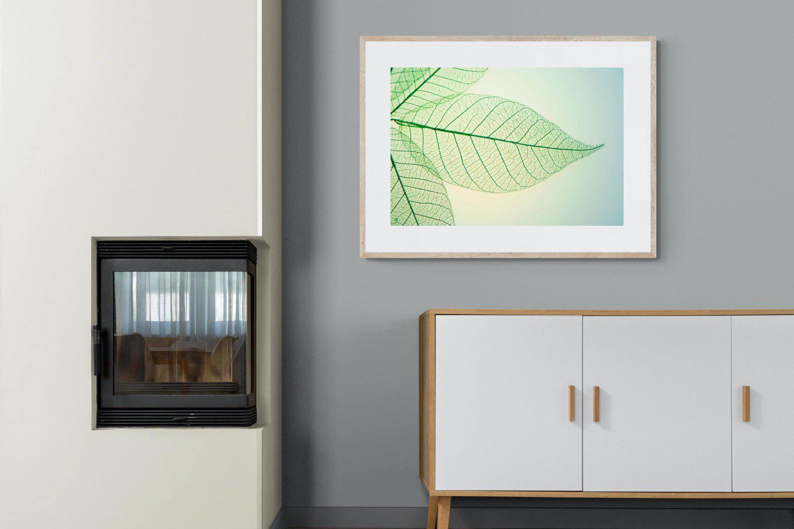 Leaf-Wall_Art-100 x 75cm-Framed Print-Wood-Pixalot