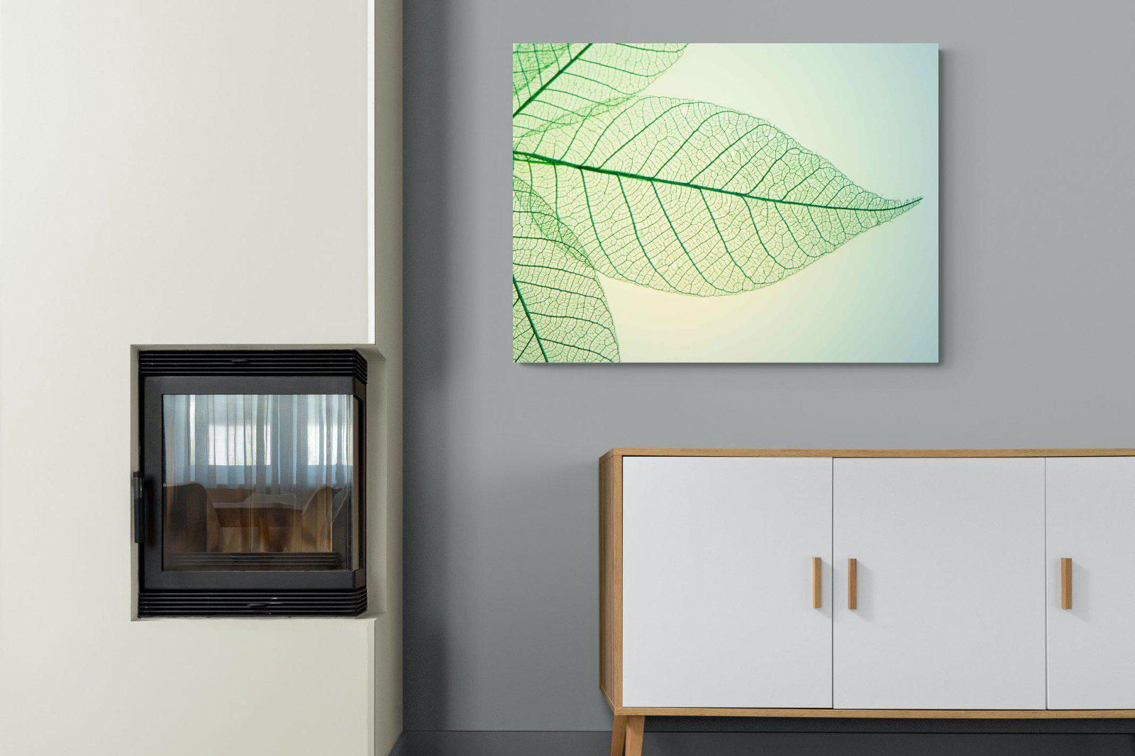 Leaf-Wall_Art-100 x 75cm-Mounted Canvas-No Frame-Pixalot