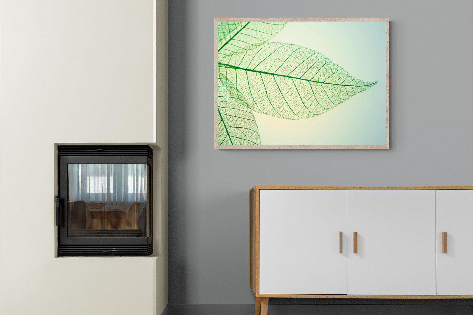 Leaf-Wall_Art-100 x 75cm-Mounted Canvas-Wood-Pixalot