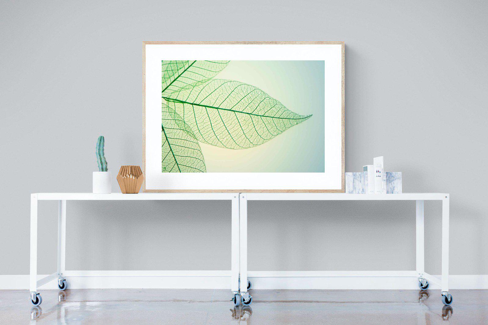 Leaf-Wall_Art-120 x 90cm-Framed Print-Wood-Pixalot