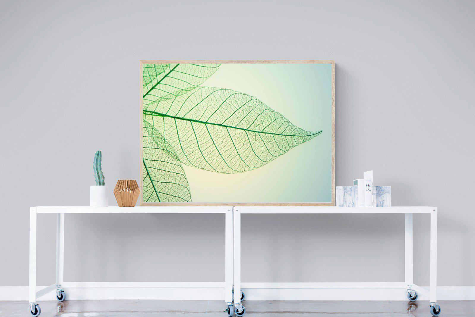 Leaf-Wall_Art-120 x 90cm-Mounted Canvas-Wood-Pixalot