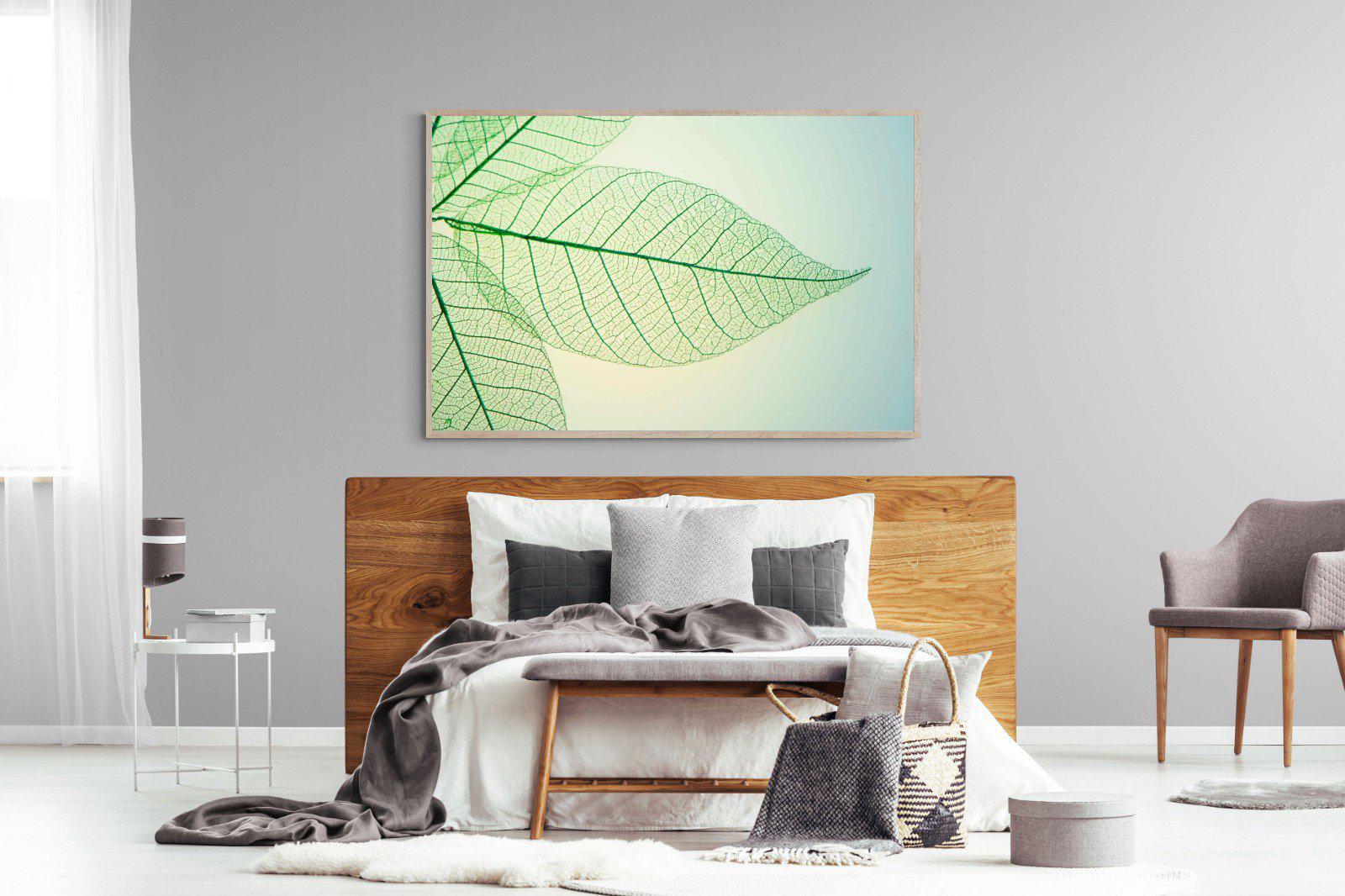 Leaf-Wall_Art-150 x 100cm-Mounted Canvas-Wood-Pixalot