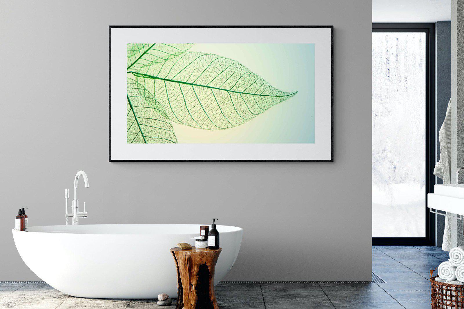 Leaf-Wall_Art-180 x 110cm-Framed Print-Black-Pixalot