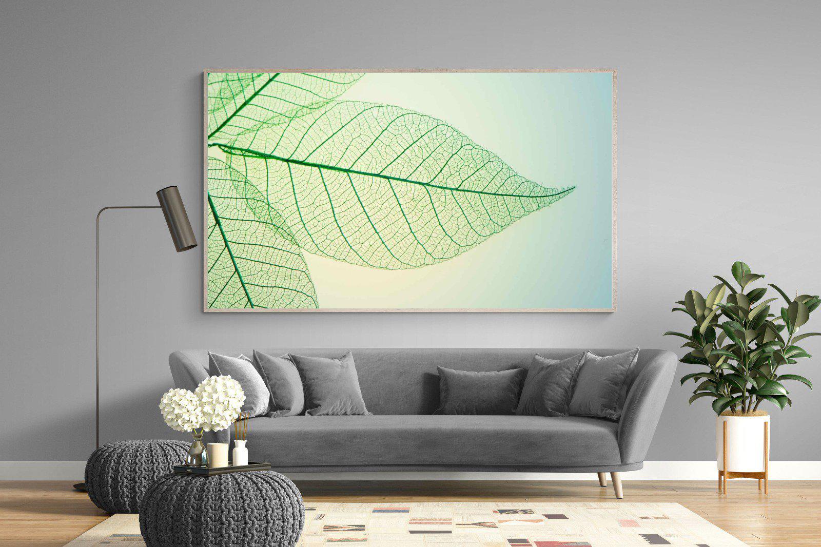 Leaf-Wall_Art-220 x 130cm-Mounted Canvas-Wood-Pixalot