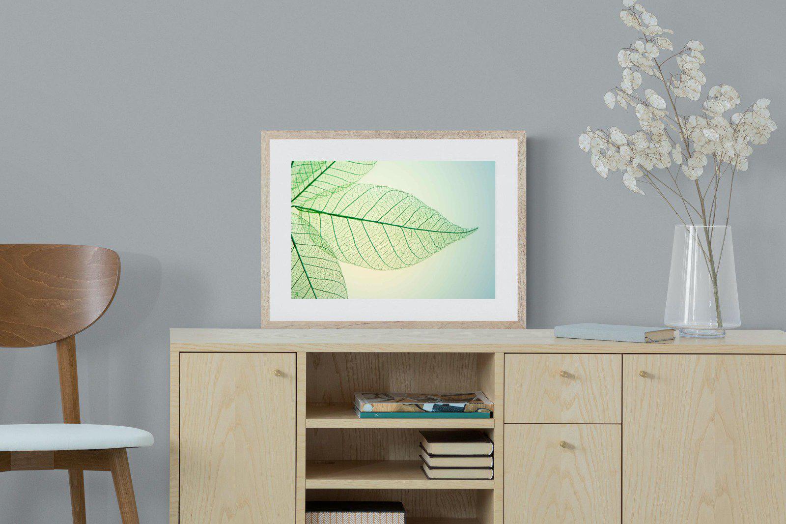 Leaf-Wall_Art-60 x 45cm-Framed Print-Wood-Pixalot
