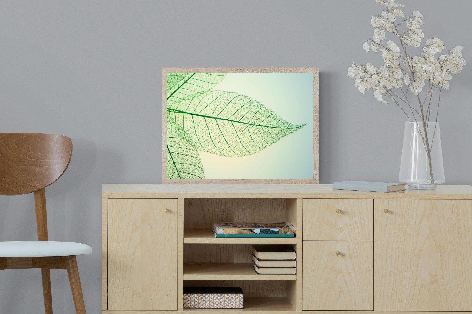 Leaf-Wall_Art-60 x 45cm-Mounted Canvas-Wood-Pixalot