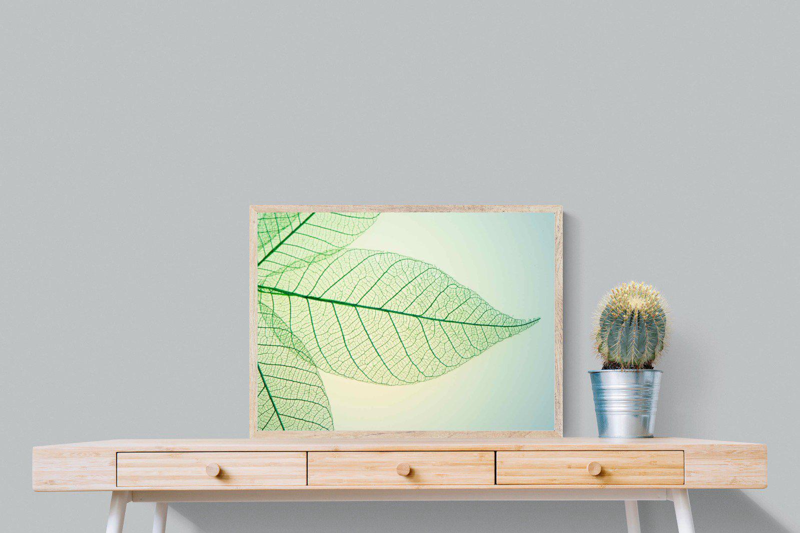Leaf-Wall_Art-80 x 60cm-Mounted Canvas-Wood-Pixalot