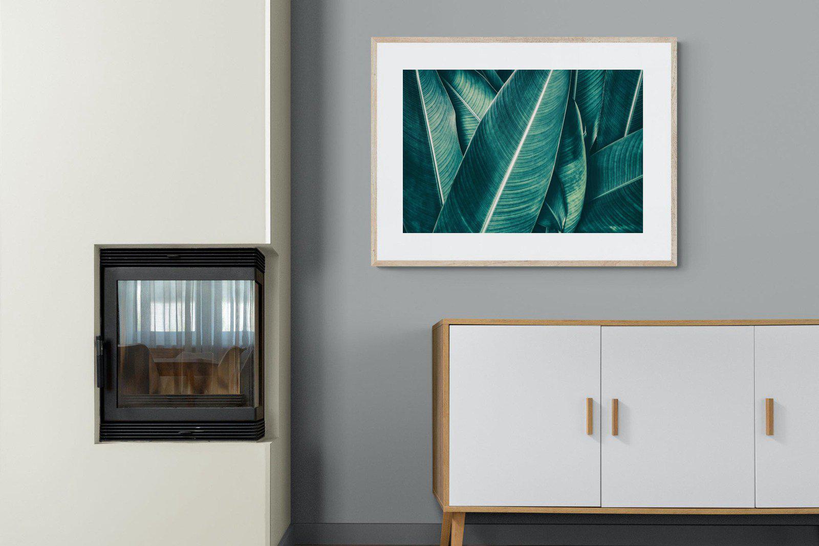 Leafy Greens-Wall_Art-100 x 75cm-Framed Print-Wood-Pixalot