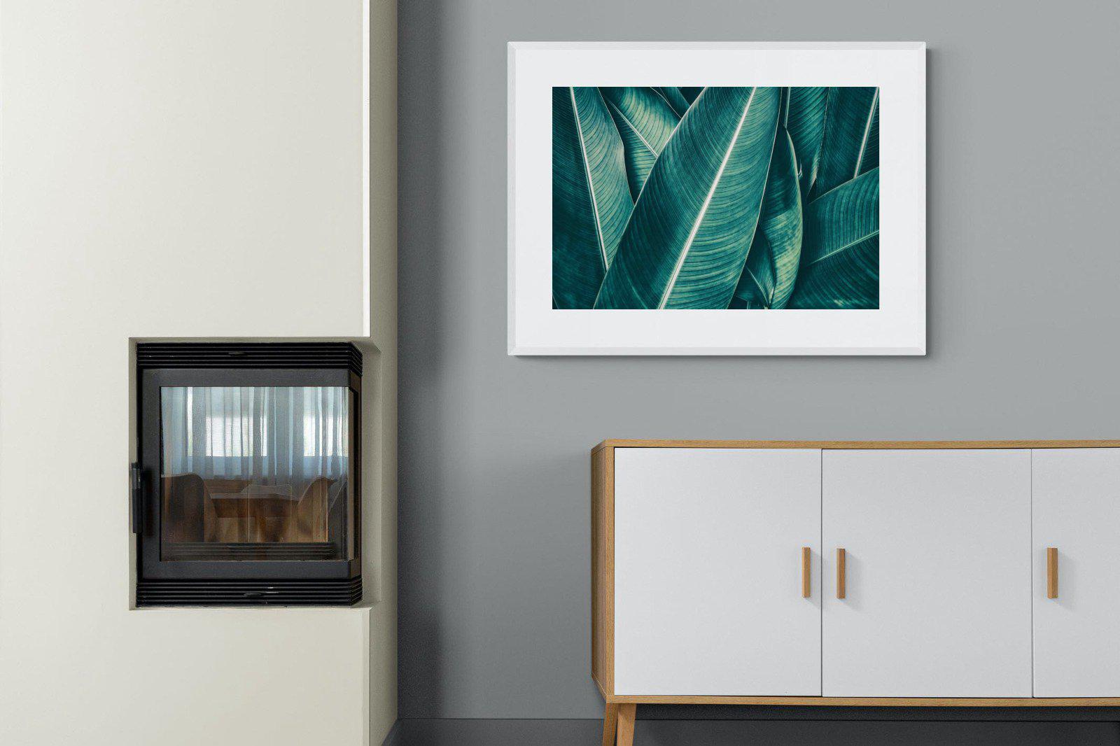 Leafy Greens-Wall_Art-100 x 75cm-Framed Print-White-Pixalot