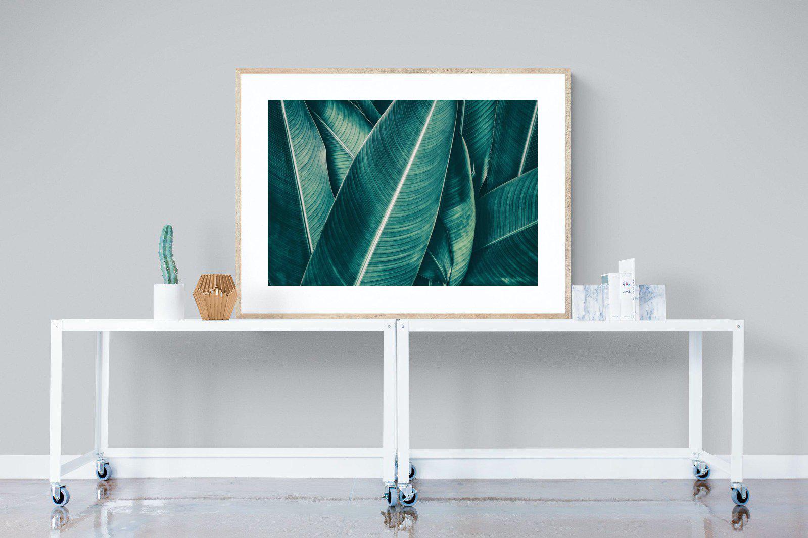 Leafy Greens-Wall_Art-120 x 90cm-Framed Print-Wood-Pixalot