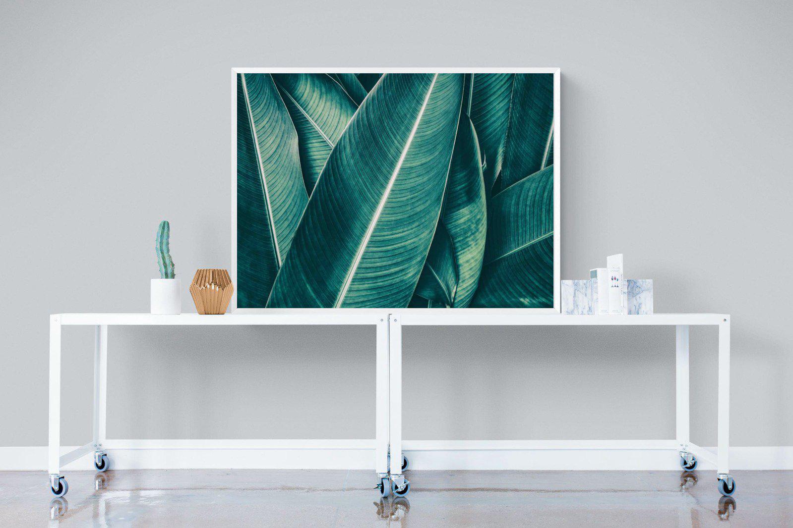 Leafy Greens-Wall_Art-120 x 90cm-Mounted Canvas-White-Pixalot