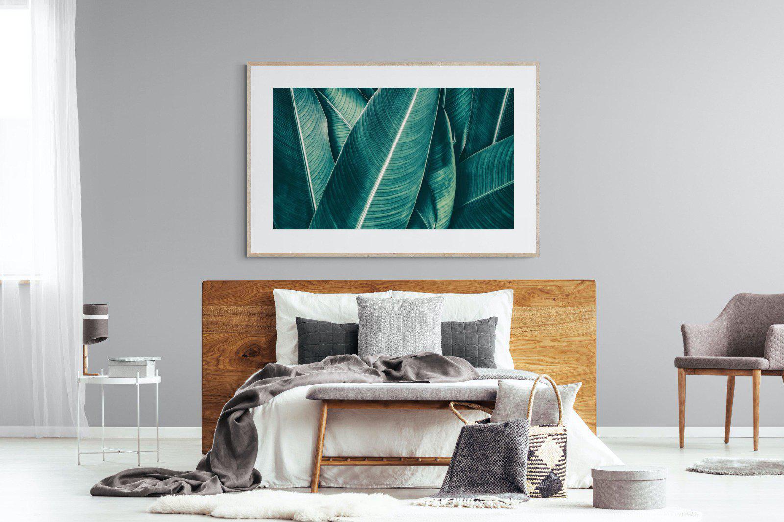 Leafy Greens-Wall_Art-150 x 100cm-Framed Print-Wood-Pixalot