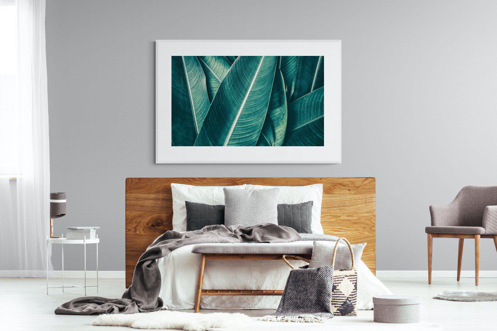 Leafy Greens-Wall_Art-150 x 100cm-Framed Print-White-Pixalot
