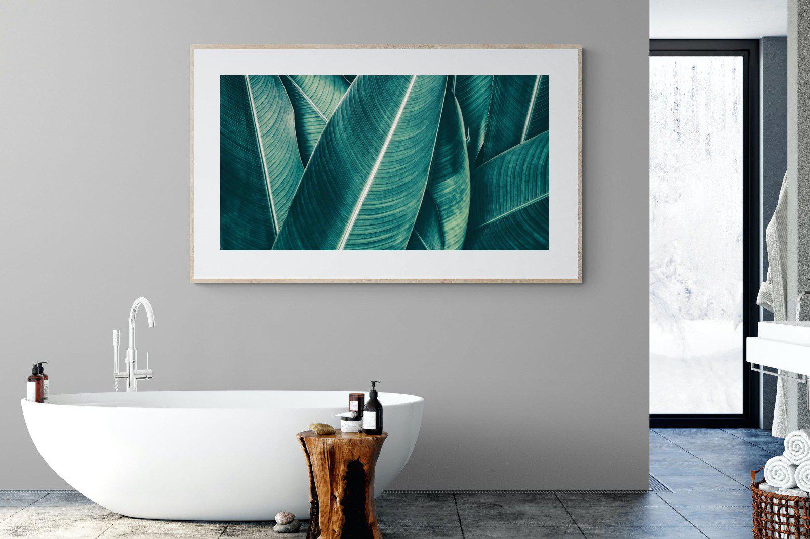 Leafy Greens-Wall_Art-180 x 110cm-Framed Print-Wood-Pixalot