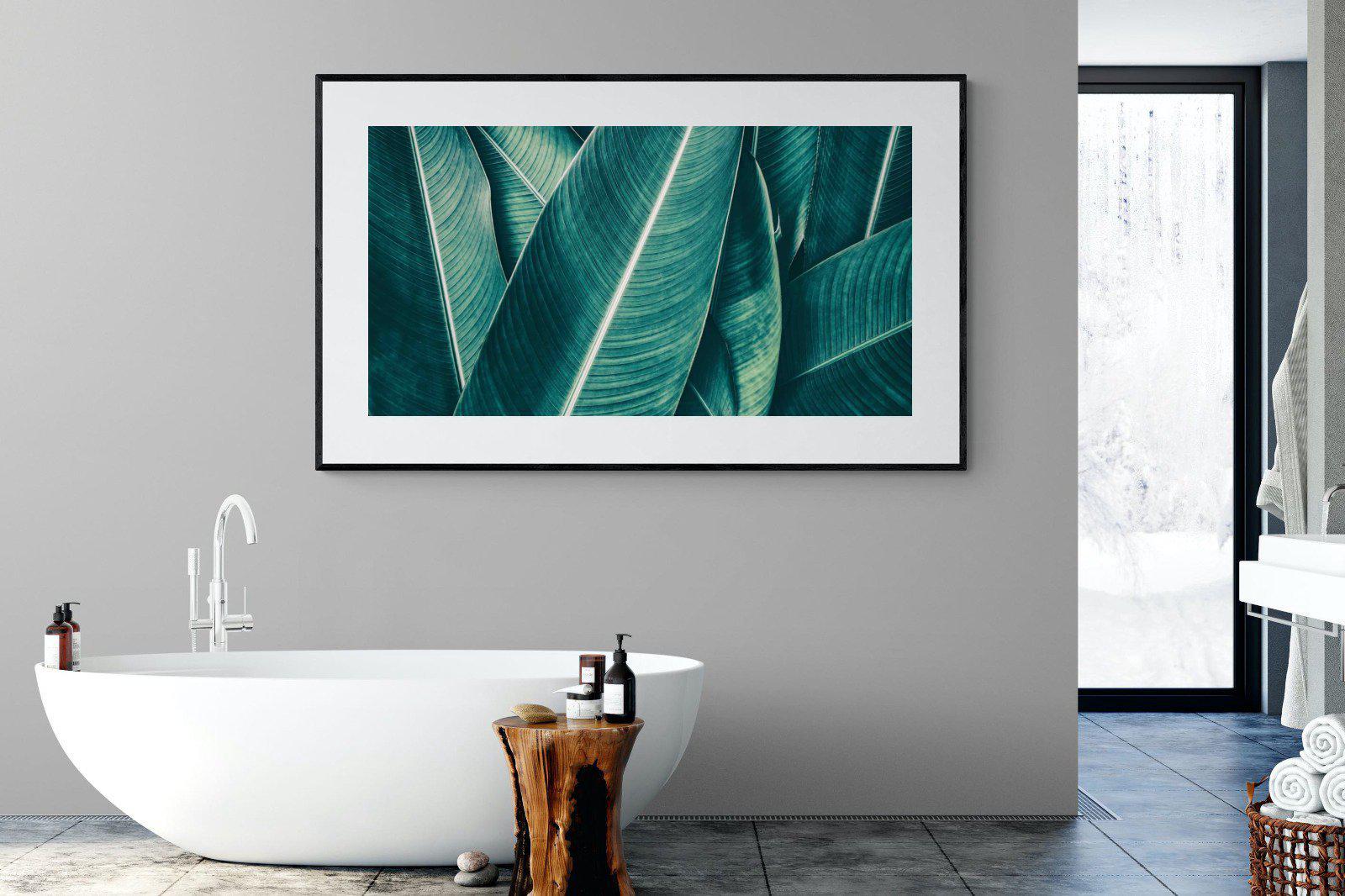 Leafy Greens-Wall_Art-180 x 110cm-Framed Print-Black-Pixalot
