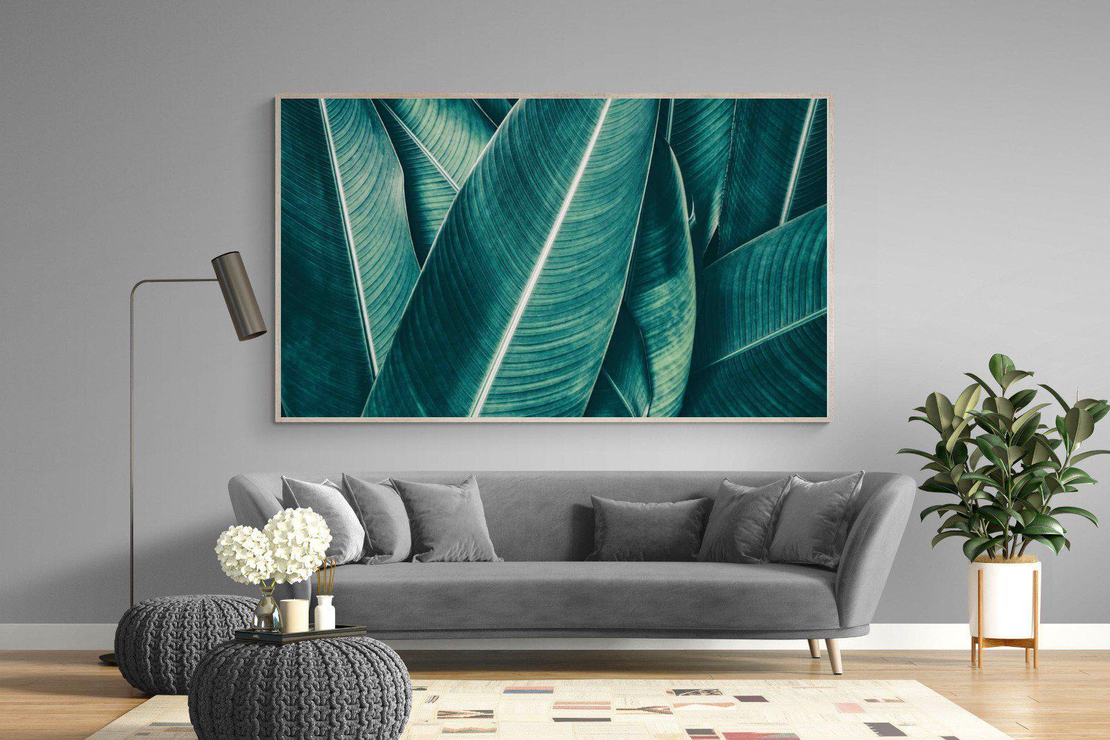 Leafy Greens-Wall_Art-220 x 130cm-Mounted Canvas-Wood-Pixalot