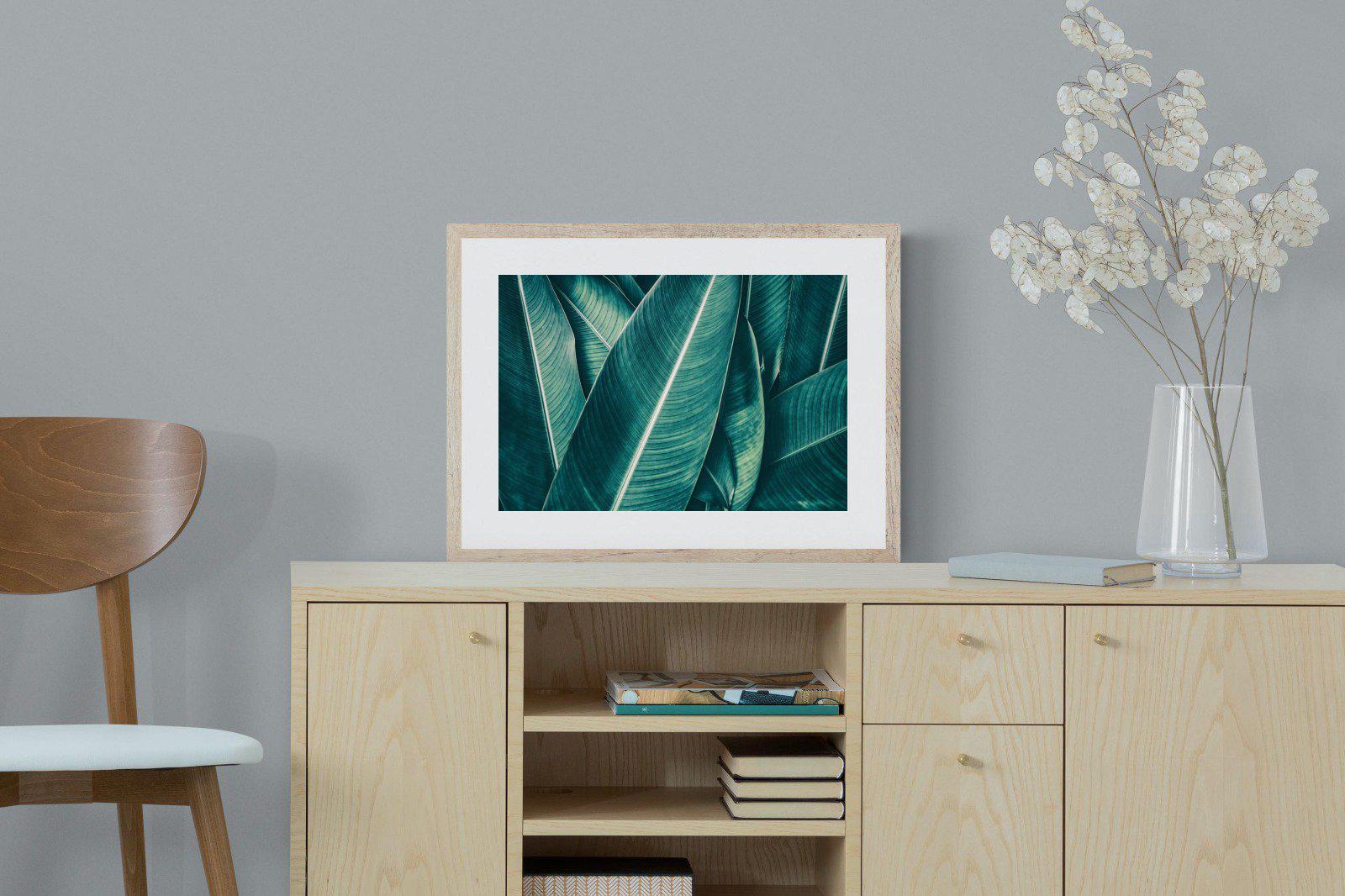 Leafy Greens-Wall_Art-60 x 45cm-Framed Print-Wood-Pixalot