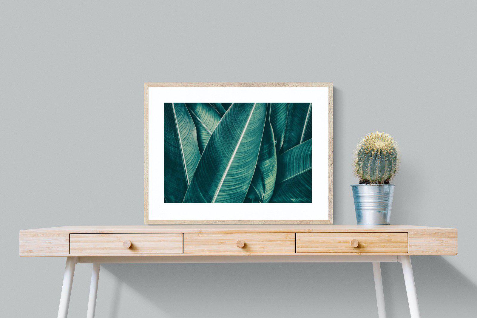 Leafy Greens-Wall_Art-80 x 60cm-Framed Print-Wood-Pixalot