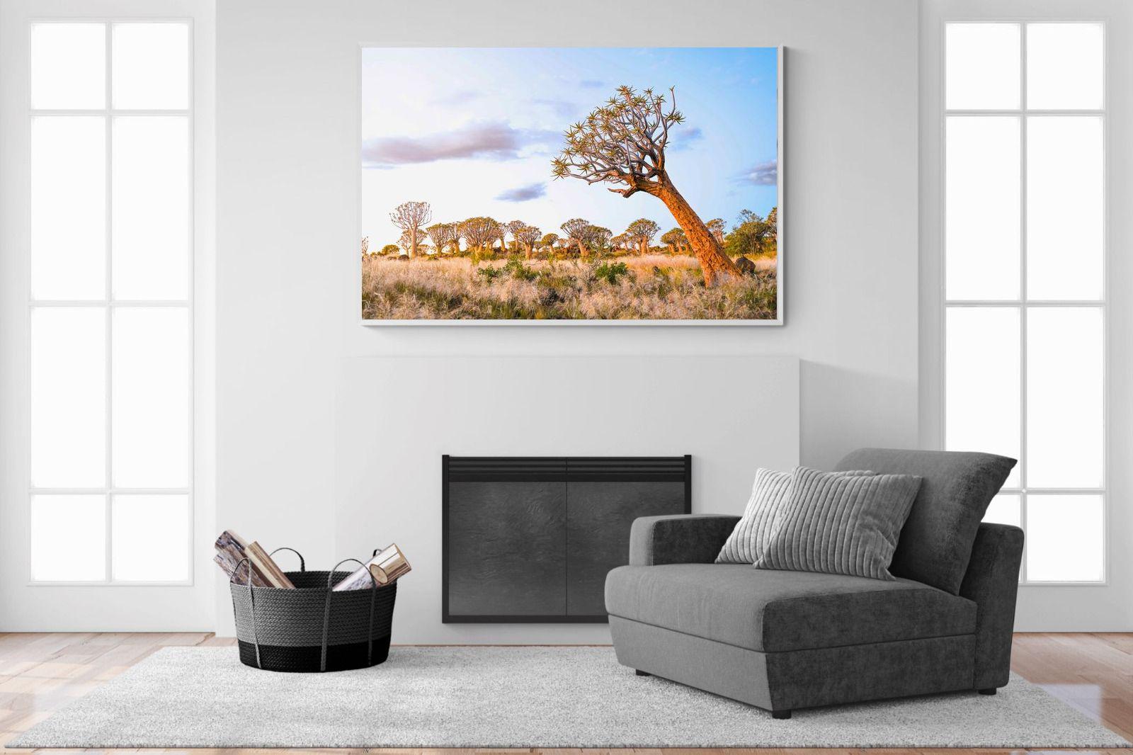 Leaning Baobab-Wall_Art-150 x 100cm-Mounted Canvas-White-Pixalot