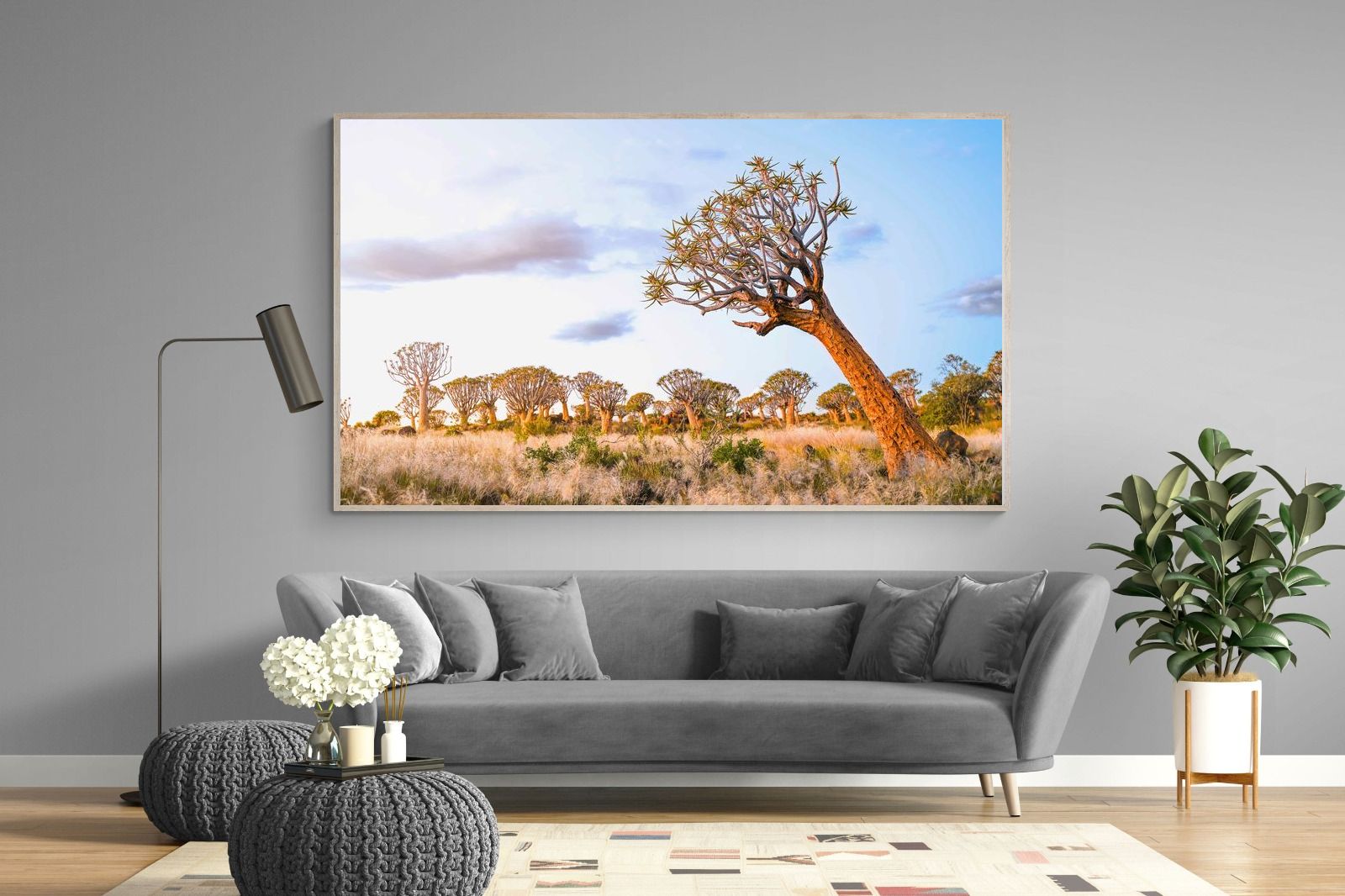 Leaning Baobab-Wall_Art-220 x 130cm-Mounted Canvas-Wood-Pixalot