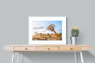Leaning Baobab-Wall_Art-80 x 60cm-Framed Print-White-Pixalot