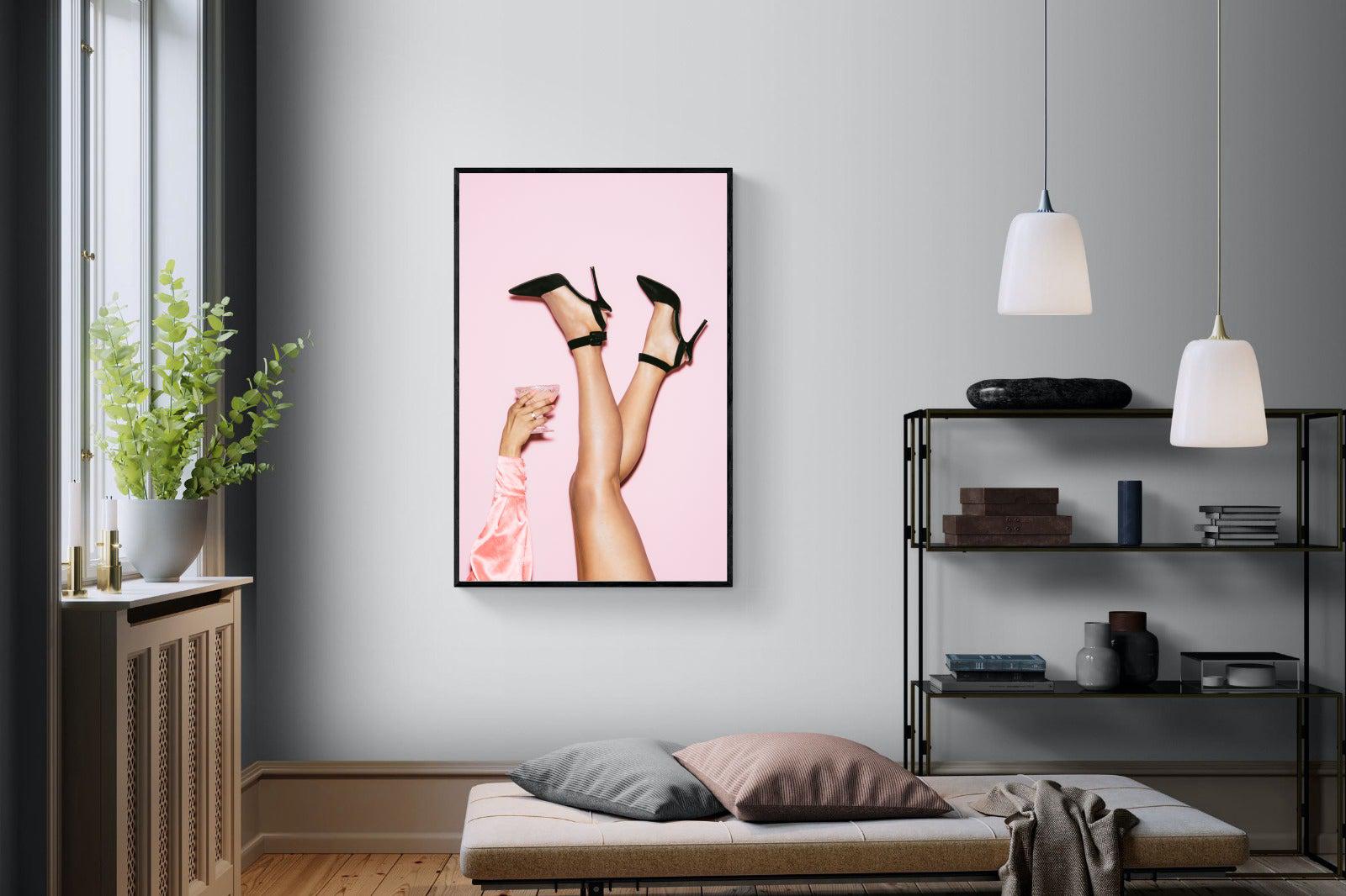 Legs Eleven-Wall_Art-100 x 150cm-Mounted Canvas-Black-Pixalot