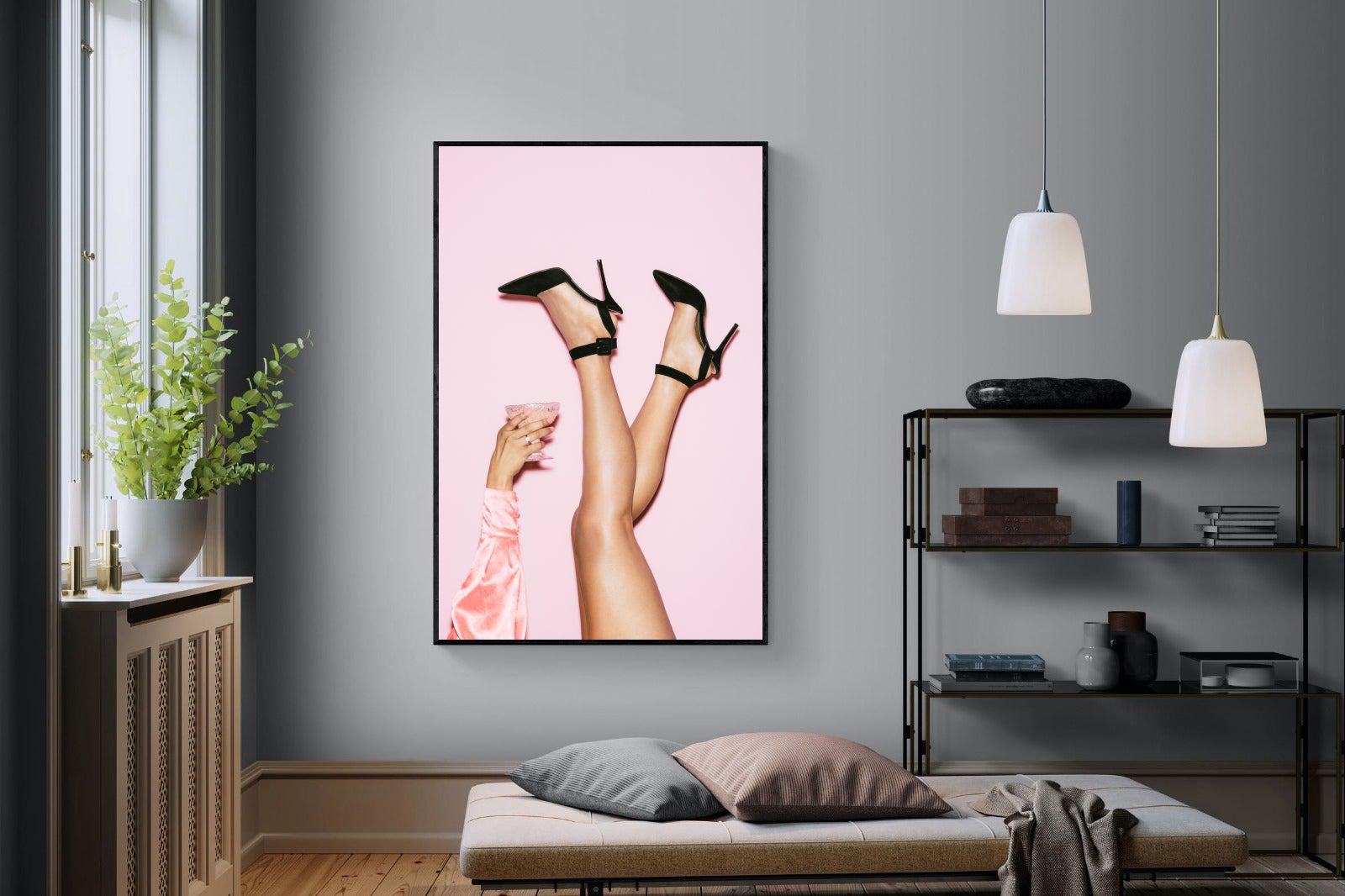 Legs Eleven-Wall_Art-120 x 180cm-Mounted Canvas-Black-Pixalot